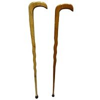 Baston Din Bambus Cu Maner Curbat A15892 Baston Din Bambus Cu Maner Curbat A15892