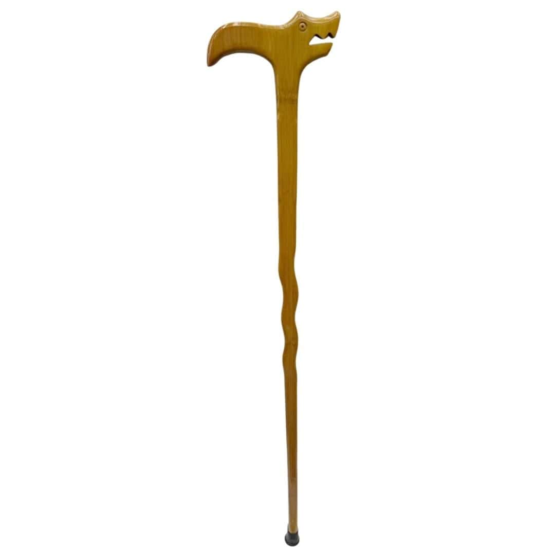 Baston Din Bambus Cu Maner Sculptat A15893 Baston Din Bambus Cu Maner Sculptat A15893