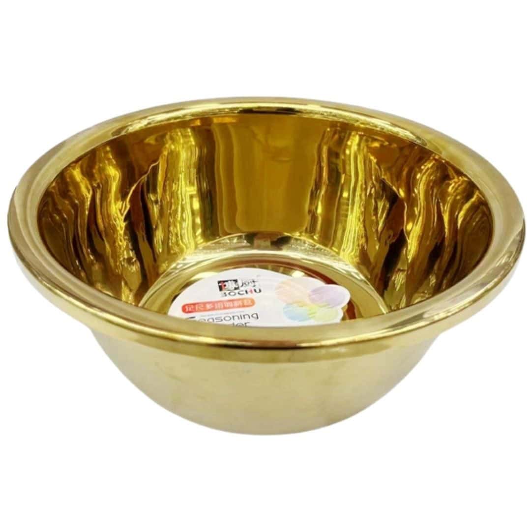 Bol Decorativ Metalic 26 Cm Auriu – A15632