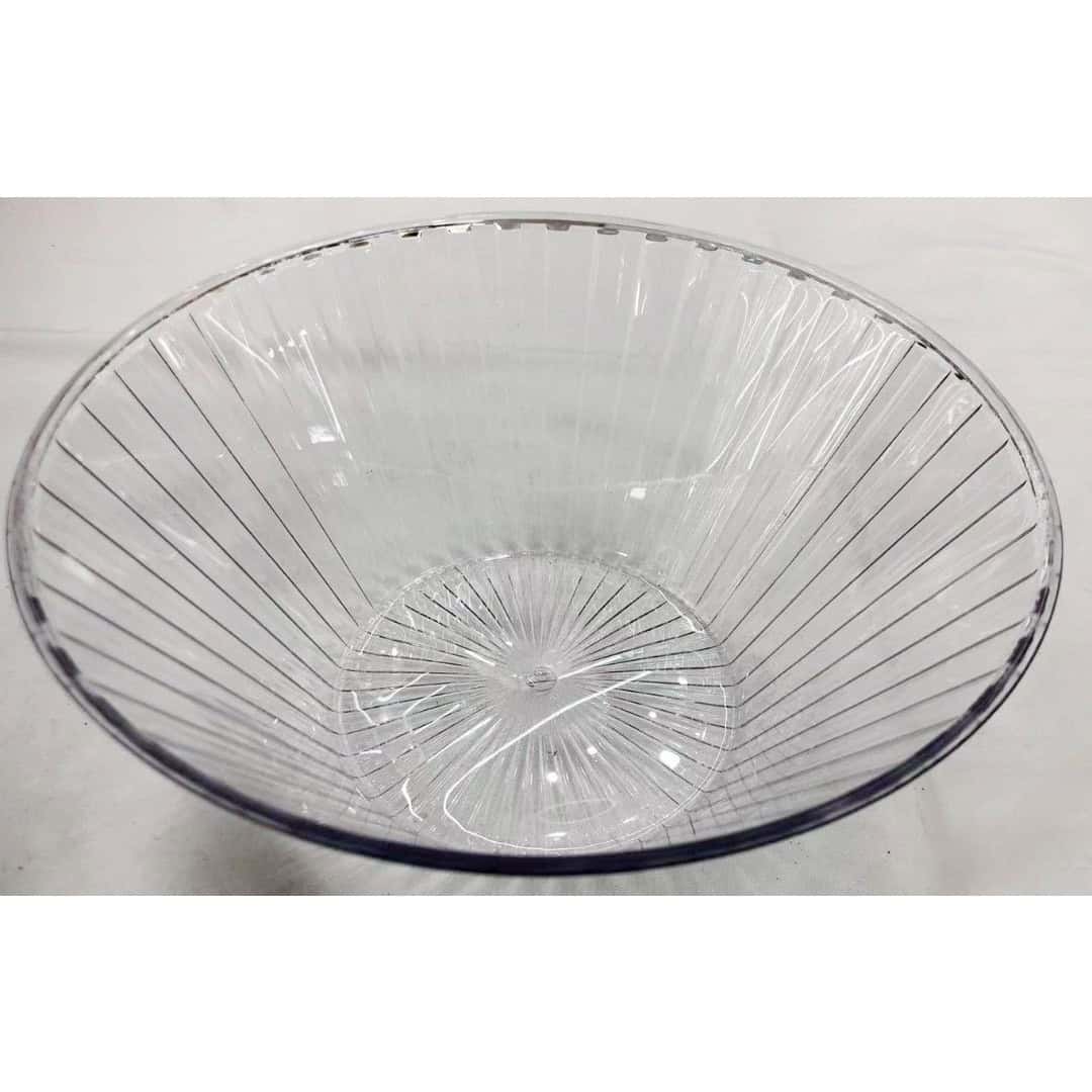Bol Salată 20 × 8.2 Cm Din PVC Transparent – A15076 Bol Salată 20 × 8.2 Cm Din PVC Transparent – A15076