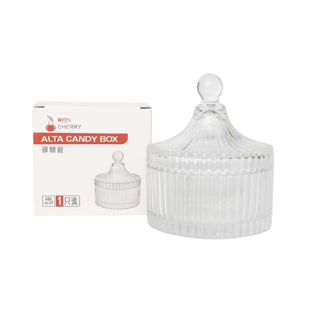 Bombonieră Decorativă Din Sticlă Cu Capac – A03148 Bombonieră Decorativă Din Sticlă Cu Capac – A03148