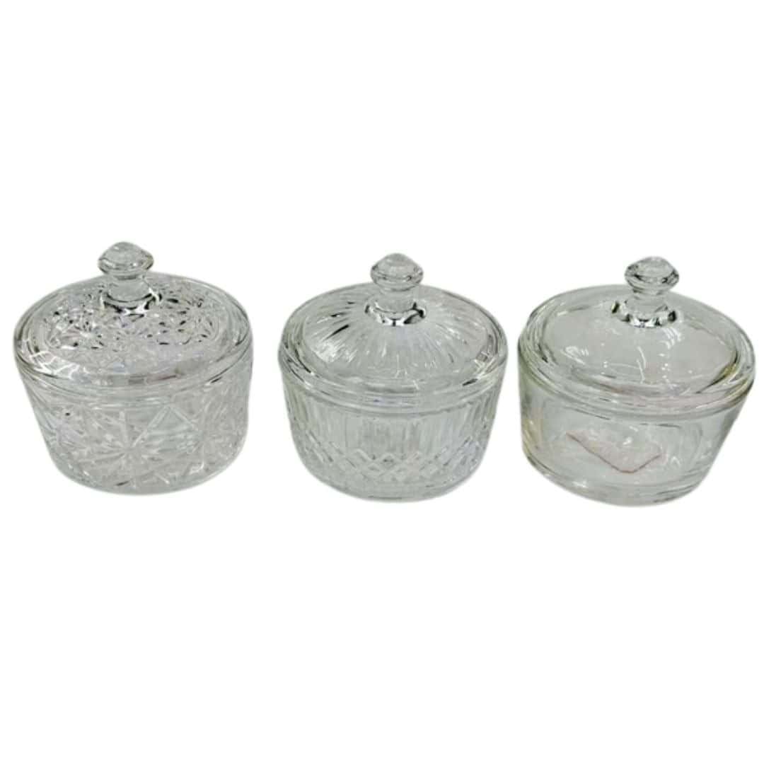 Bomboniera Din Sticla Cu Capac A16319 Bomboniera Din Sticla Cu Capac A16319