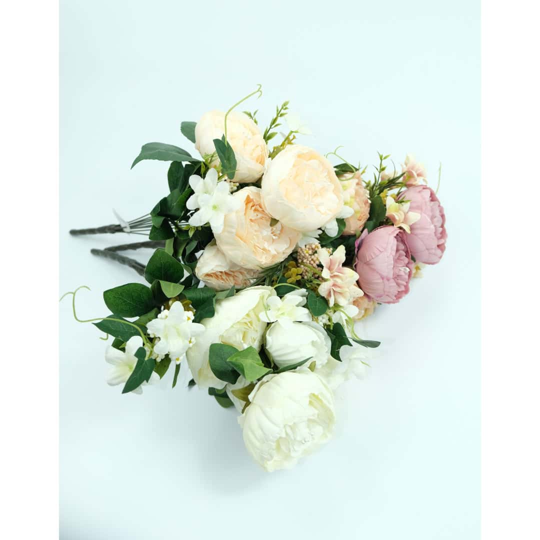 Buchet Floral Artificial Bujor – A06610