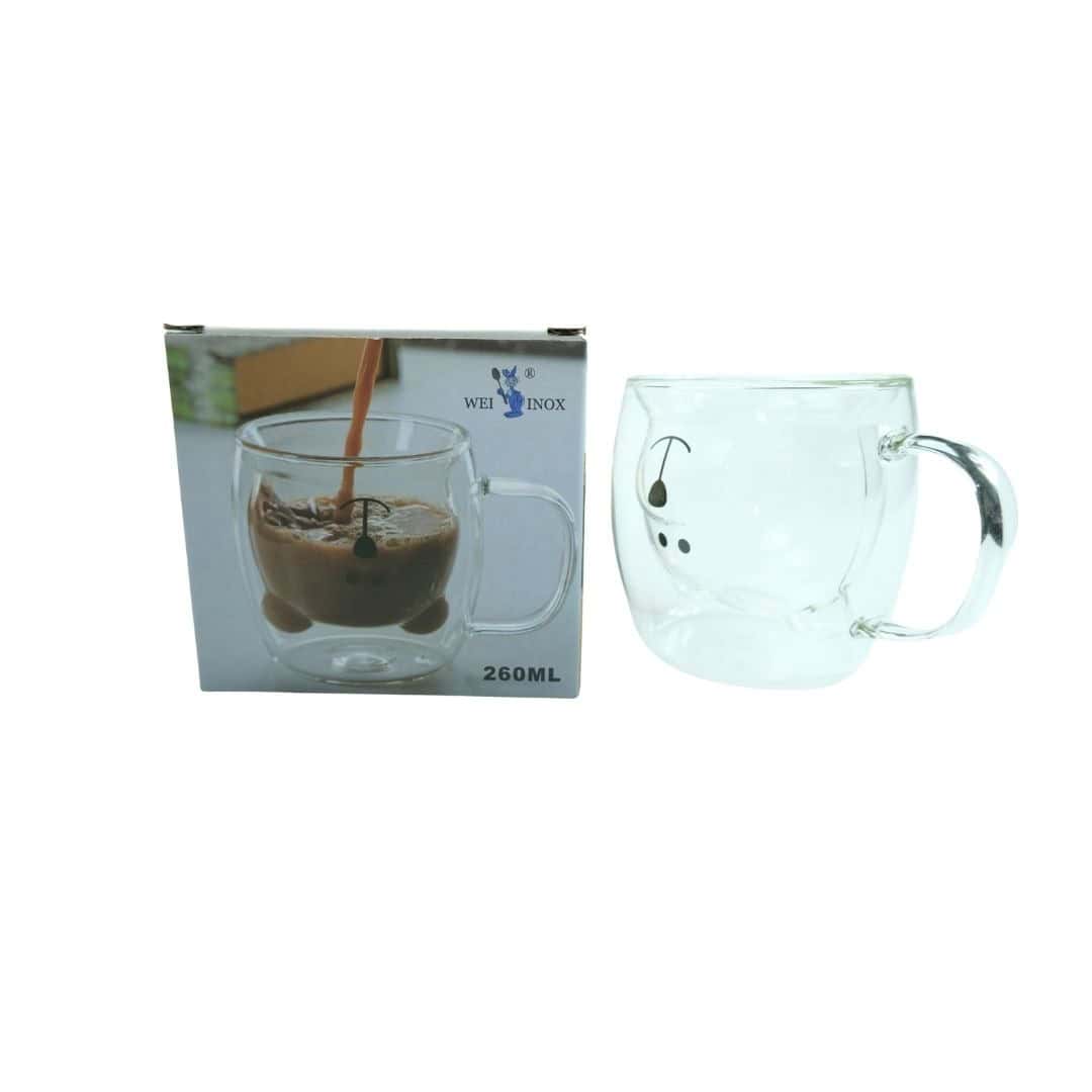 Cană Cafea Din Sticla 260 Ml A14064 (1) Cană Cafea Din Sticla 260 Ml A14064 (1)