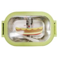 Caserolă Metalică Compartimentată Cu Lingură Și Capac – A15240 Caserolă Metalică Compartimentată Cu Lingură Și Capac – A15240