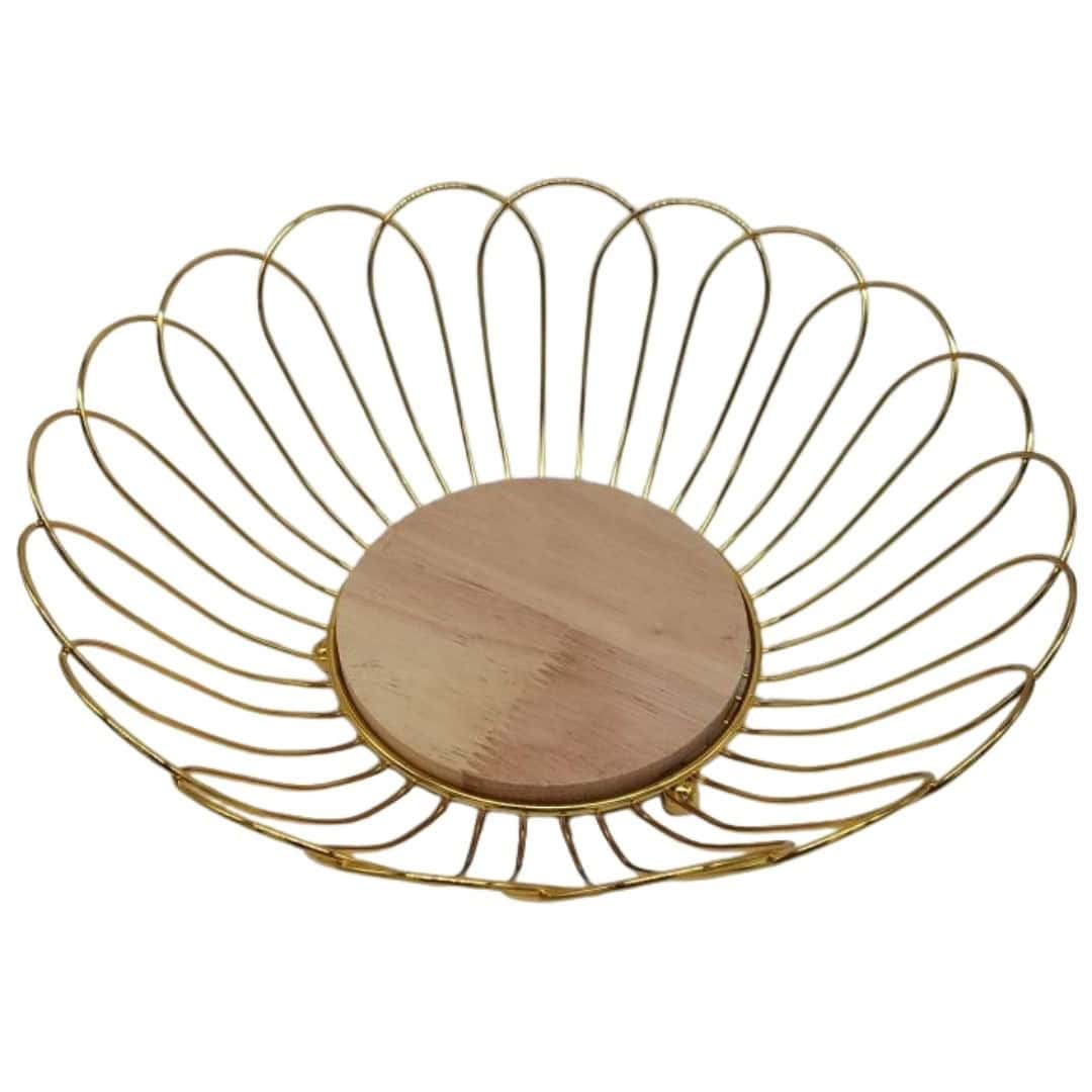 Fructieră Decorativă 28×28×8 Cm Cu Lemn – A15755 Fructieră Decorativă 28×28×8 Cm Cu Lemn – A15755