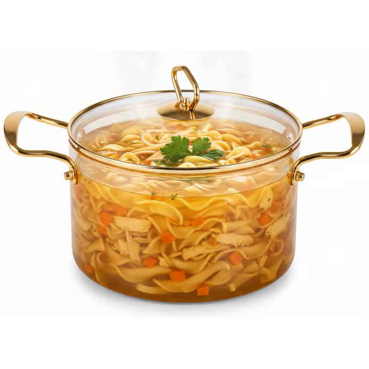 Oala din Sticla Termorezistenta cu Capac 4.5 Litri - A16159 (2) Oala din Sticla Termorezistenta cu Capac 4.5 Litri - A16159