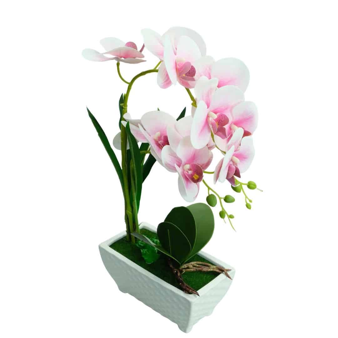 Orhidee Artificială în Ghiveci – A10648 (1) Orhidee Artificială în Ghiveci – A10648 - Roz