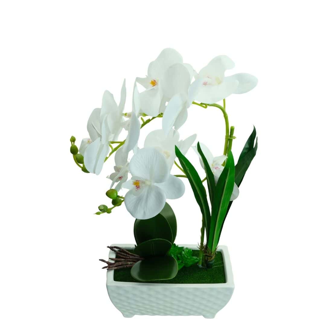 Orhidee Artificială în Ghiveci – A10648 (3) Orhidee Artificială în Ghiveci – A10648 - Roz