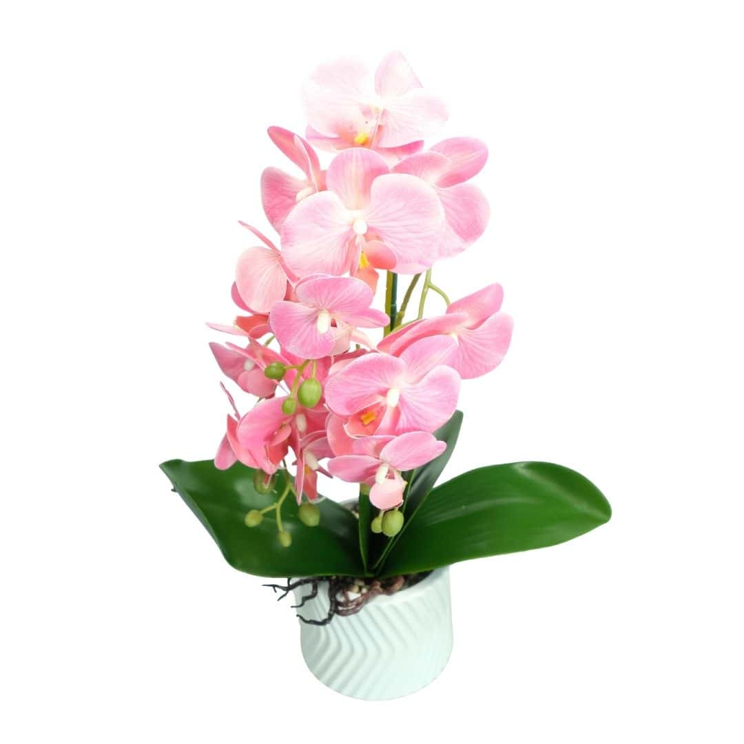 Orhidee Artificiala in Ghiveci – A80881 Orhidee Artificiala in Ghiveci – A80881 - Roz Deschis