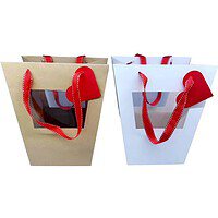 Pungi Decorative Pentru Cadou Din Carton Cu Fereastră Transparentă – A15233 Pungi Decorative Pentru Cadou Din Carton Cu Fereastră Transparentă – A15233