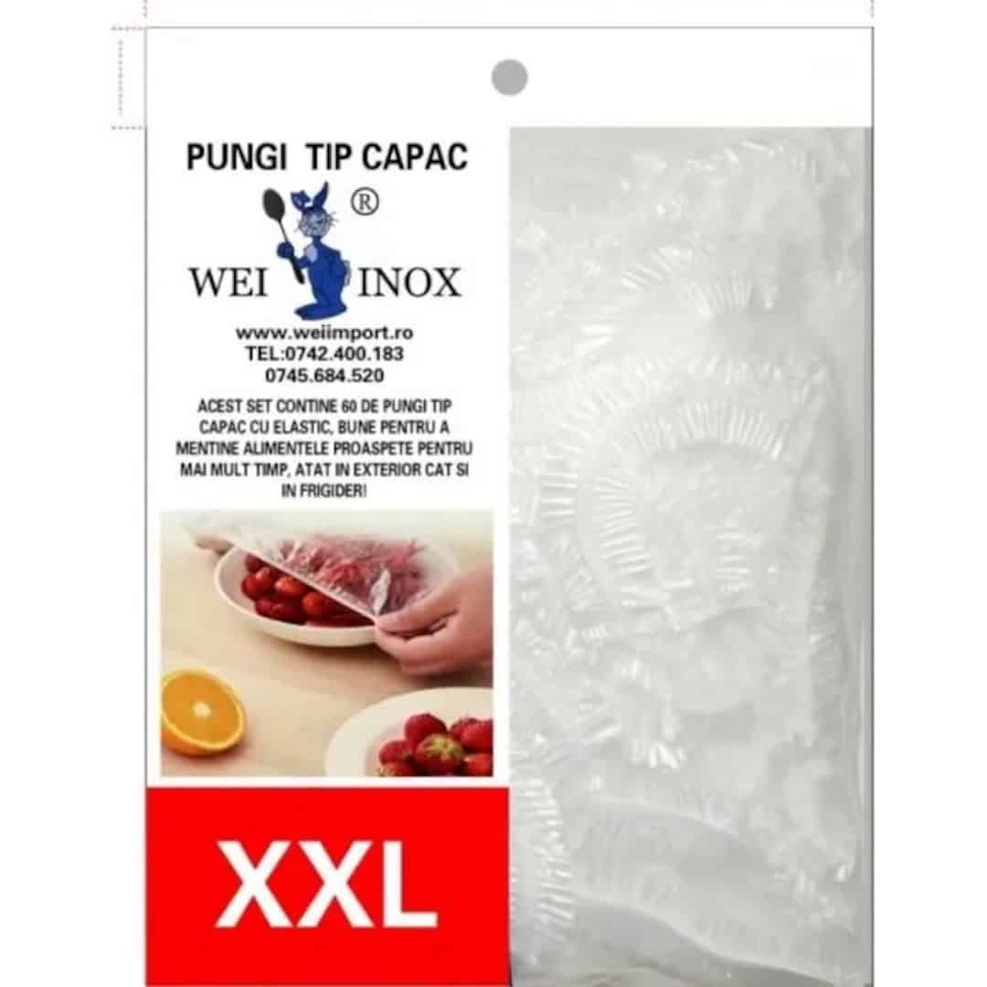 Pungi Tip Capac Cu Elastic XXL – Unică Folosință 100 Buc – A14178 Pungi Tip Capac Cu Elastic XXL – Unică Folosință 100 Buc – A14178