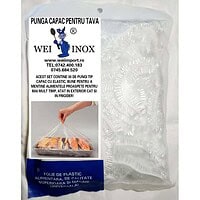 Pungi Tip Capac Pentru Tavă Cu Elastic – Unică Folosință 30 Buc – A14375 Pungi Tip Capac Pentru Tavă Cu Elastic – Unică Folosință 30 Buc – A14375