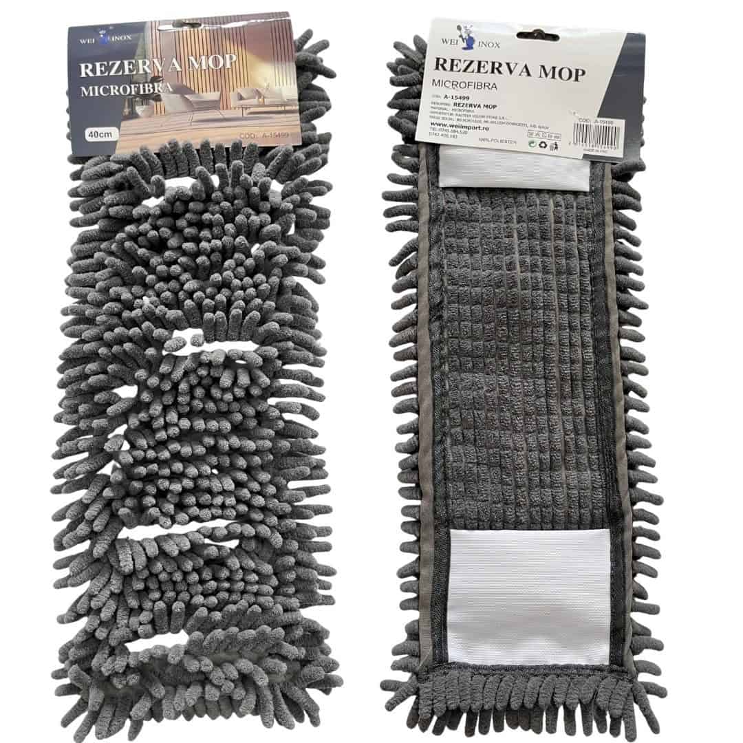 Rezervă Plată Pentru Mop Din Microfibră 40 Cm – A15499