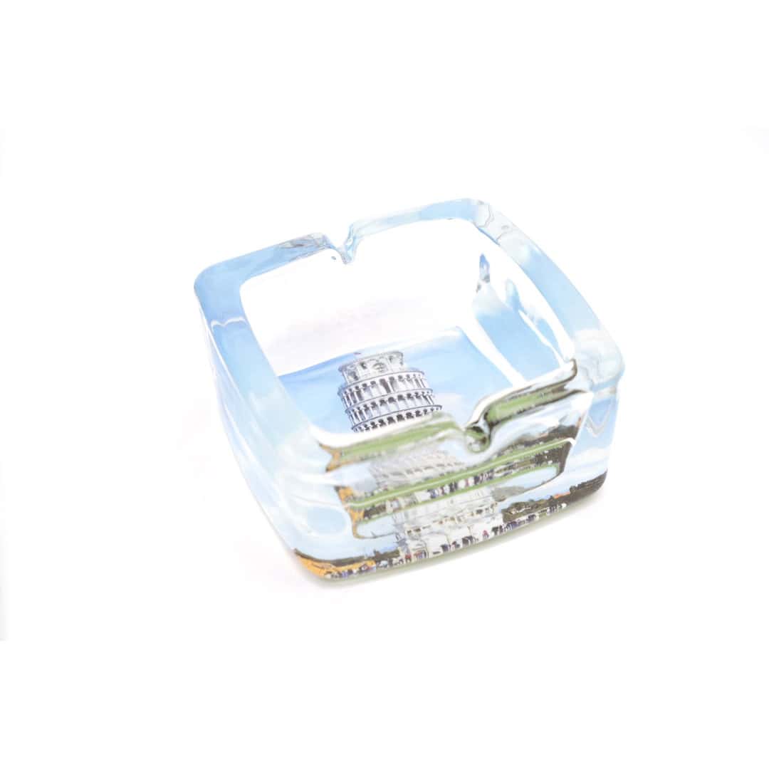 Scrumieră Decorativă Pătrată Din Sticlă – A11240 Scrumieră Decorativă Pătrată Din Sticlă – A11240