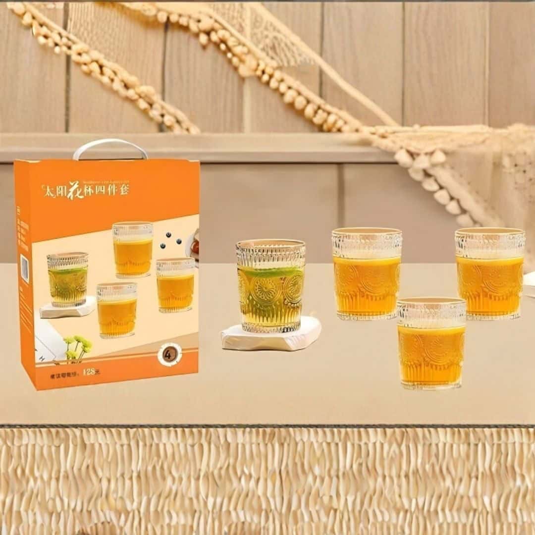 Set 4 Pahare Whisky 270 Ml Din Sticla A15993 Set 4 Pahare Whisky 270 Ml Din Sticla A15993