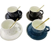 Set Ceasca Din Ceramica Cu Farfurie Si Lingurita – A11848 Set Ceasca Din Ceramica Cu Farfurie Si Lingurita – A11848