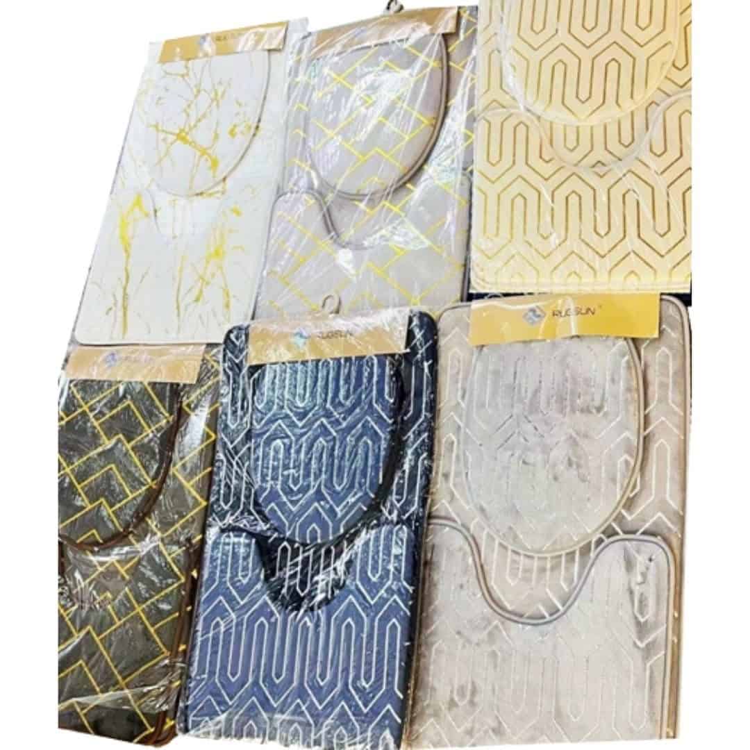 Set Covorașe Baie Textile 3 Bucăți – A13840 Set Covorașe Baie Textile 3 Bucăți – A13840