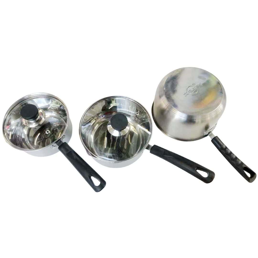 Set Cratițe Metalice Cu Capac 3 Bucăți – A13370 Set Cratițe Metalice Cu Capac 3 Bucăți – A13370