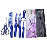 Set Cuțite Bucătărie Cu Foarfecă Și Decojitor Legume 4 Bucăți – A15718 Set Cuțite Bucătărie Cu Foarfecă Și Decojitor Legume 4 Bucăți – A15718