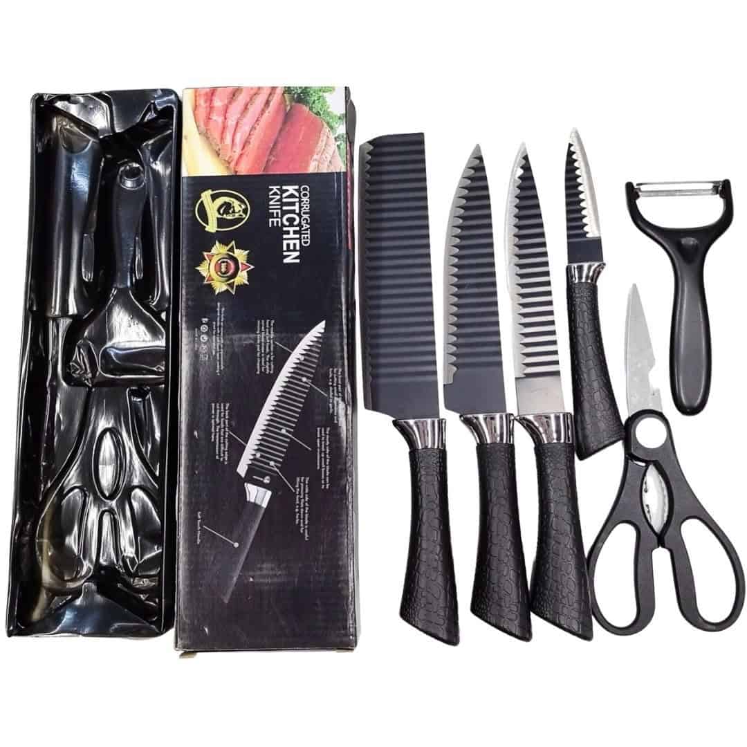 Set Cuțite Bucătărie Cu Foarfecă Și Decojitor Legume 4 Bucăți – A15719 Set Cuțite Bucătărie Cu Foarfecă Și Decojitor Legume 4 Bucăți – A15719
