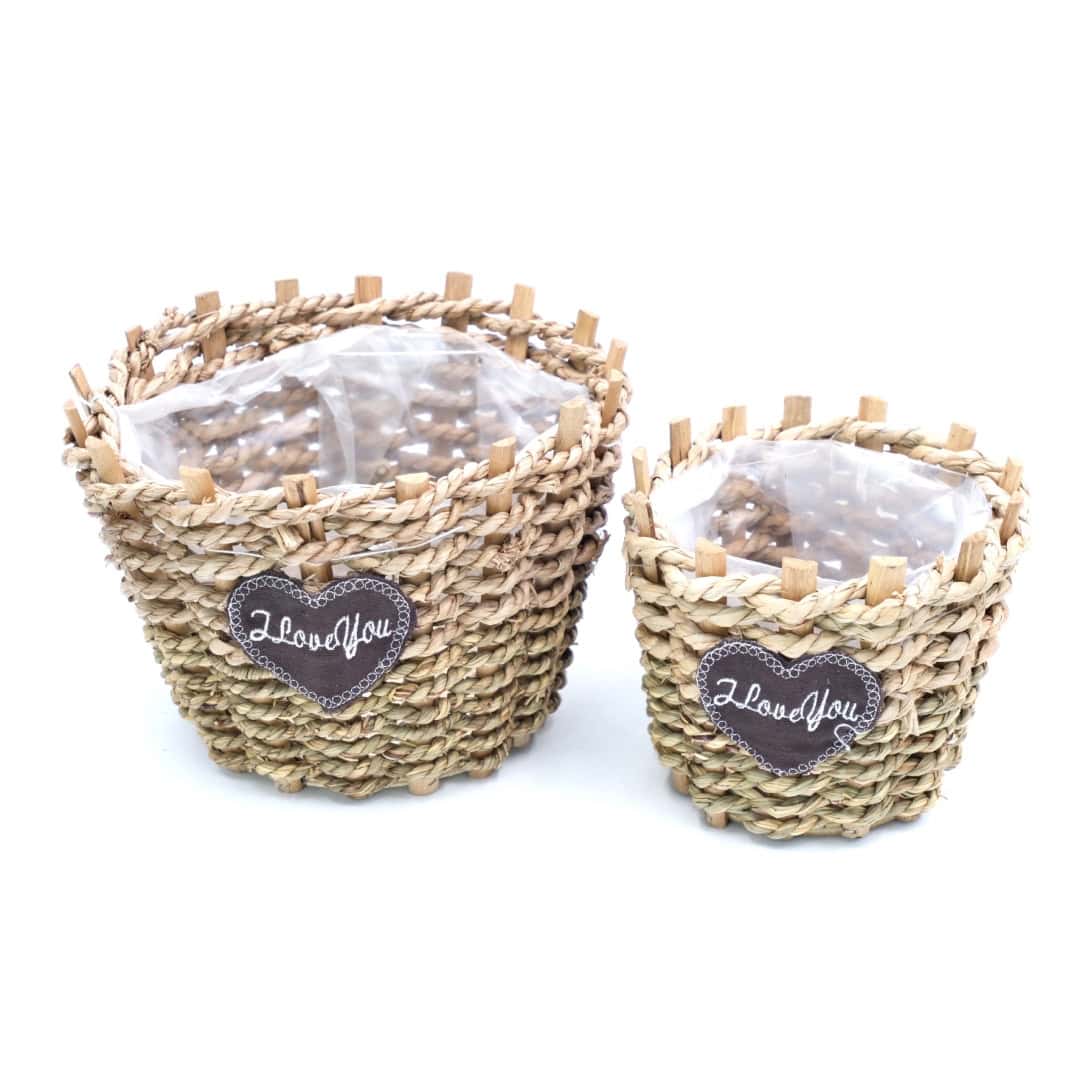 Set Ghivece Decorative Din Lemn, 2 Buc – A11604 Set Ghivece Decorative Din Lemn, 2 Buc – A11604