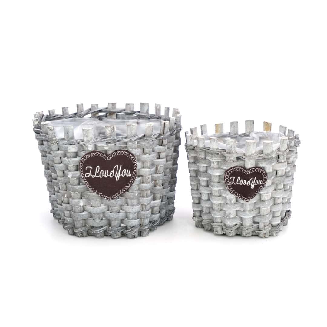 Set Ghivece Impletite Din Lemn 2 Buc A11605 (2) Set Ghivece Impletite Din Lemn 2 Buc A11605 (2)