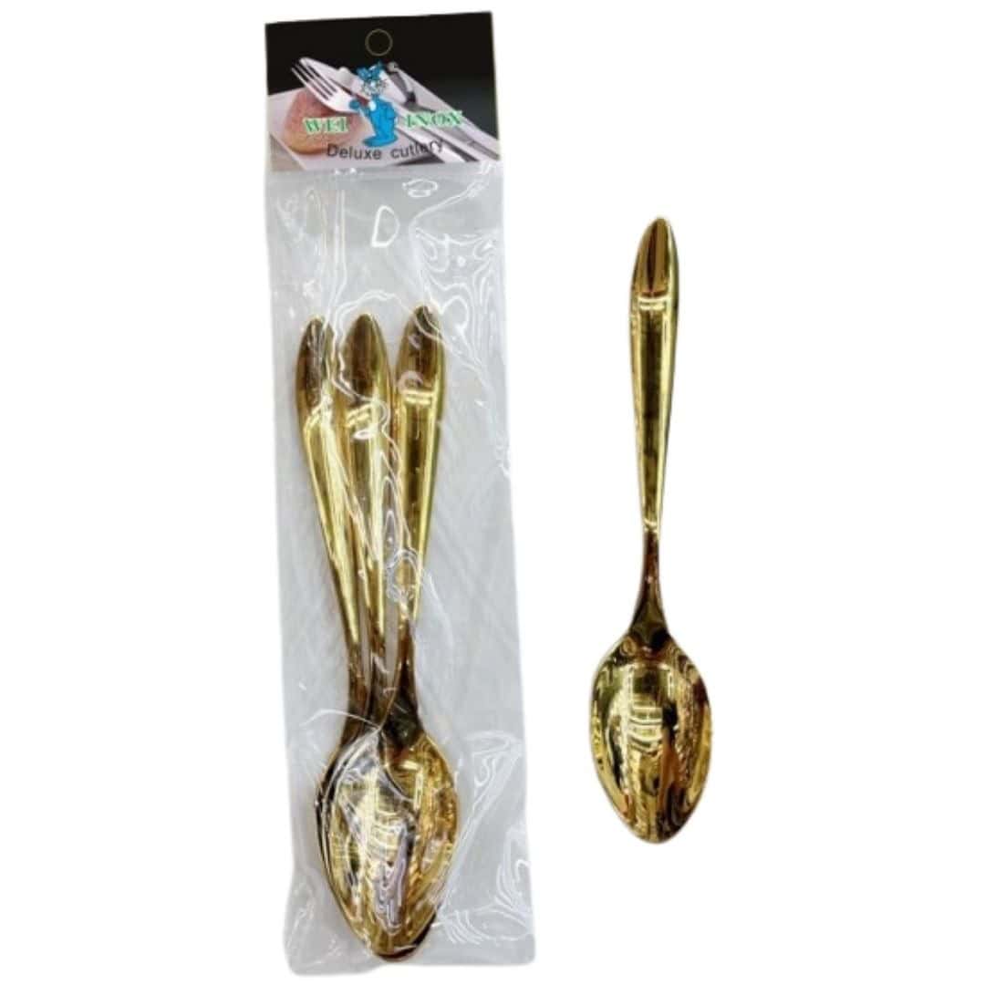 Set Linguri Masă Inox Auriu 6 Bucăți – A15531 Set Linguri Masă Inox Auriu 6 Bucăți – A15531