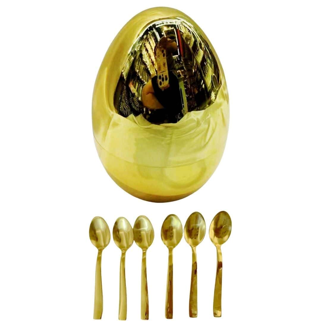 Set Lingurițe Inox Decorative Cu Suport – 6 Buc – A14348 Set Lingurițe Inox Decorative Cu Suport – 6 Buc – A14348