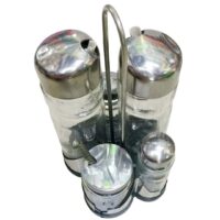 Set Olivieră 5 Piese Cu Suport Metalic – A02196 Set Olivieră 5 Piese Cu Suport Metalic – A02196