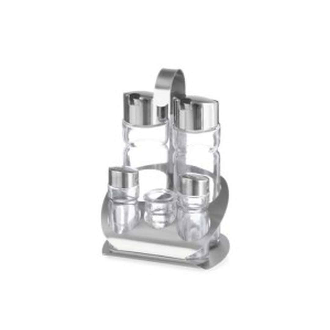 Set Olivieră 5 Piese Cu Suport Metalic – A02197 Set Olivieră 5 Piese Cu Suport Metalic – A02197