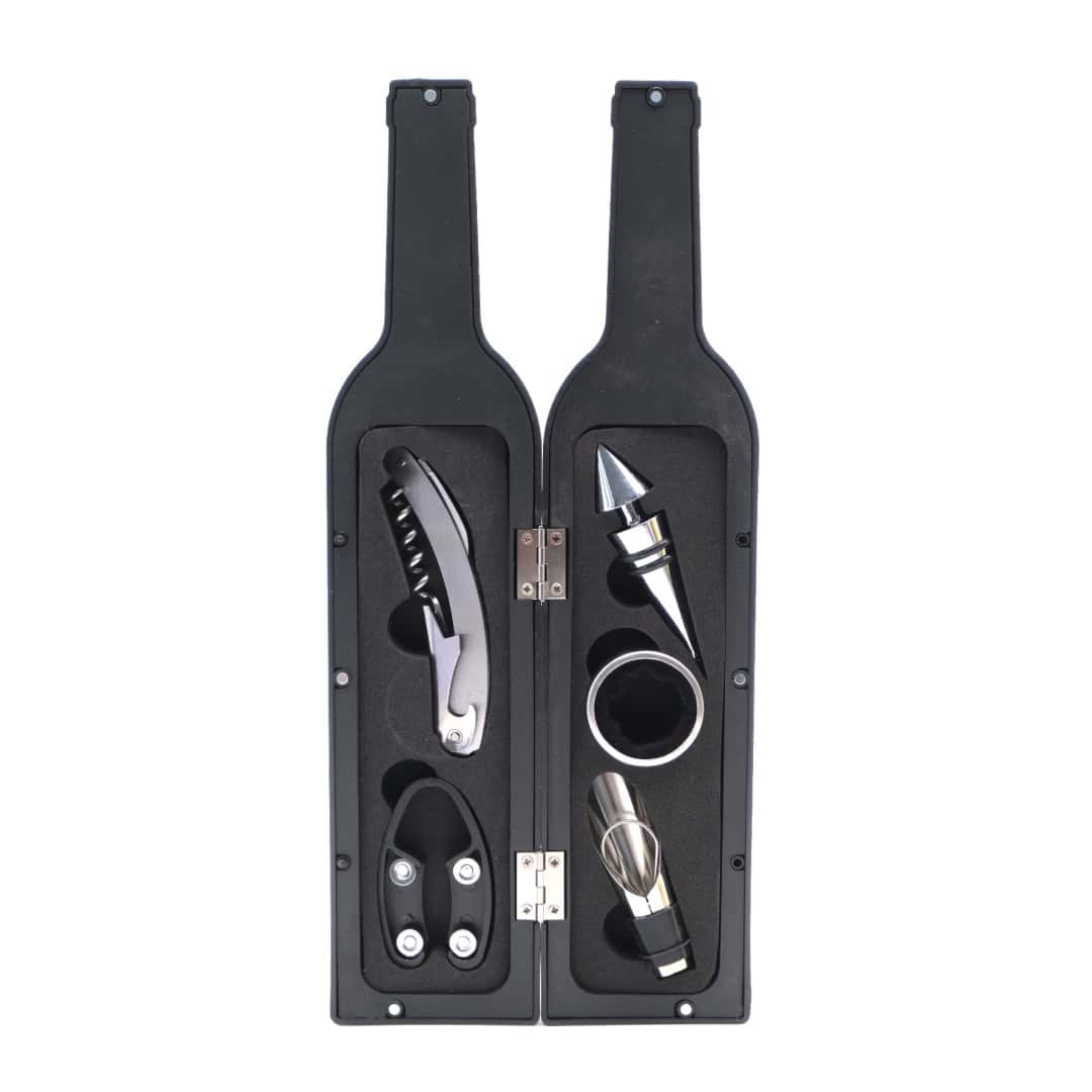 Set Tirbușon Pentru Vin Cu Suport Decorativ, 6 Buc – A08737