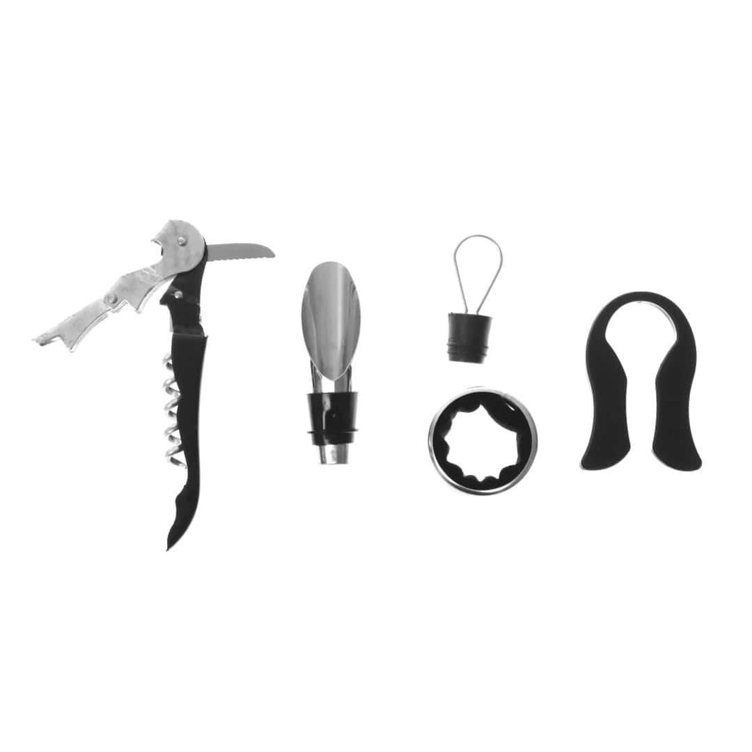 Set Tirbușon Și Accesorii Vin 5 Piese – A10668