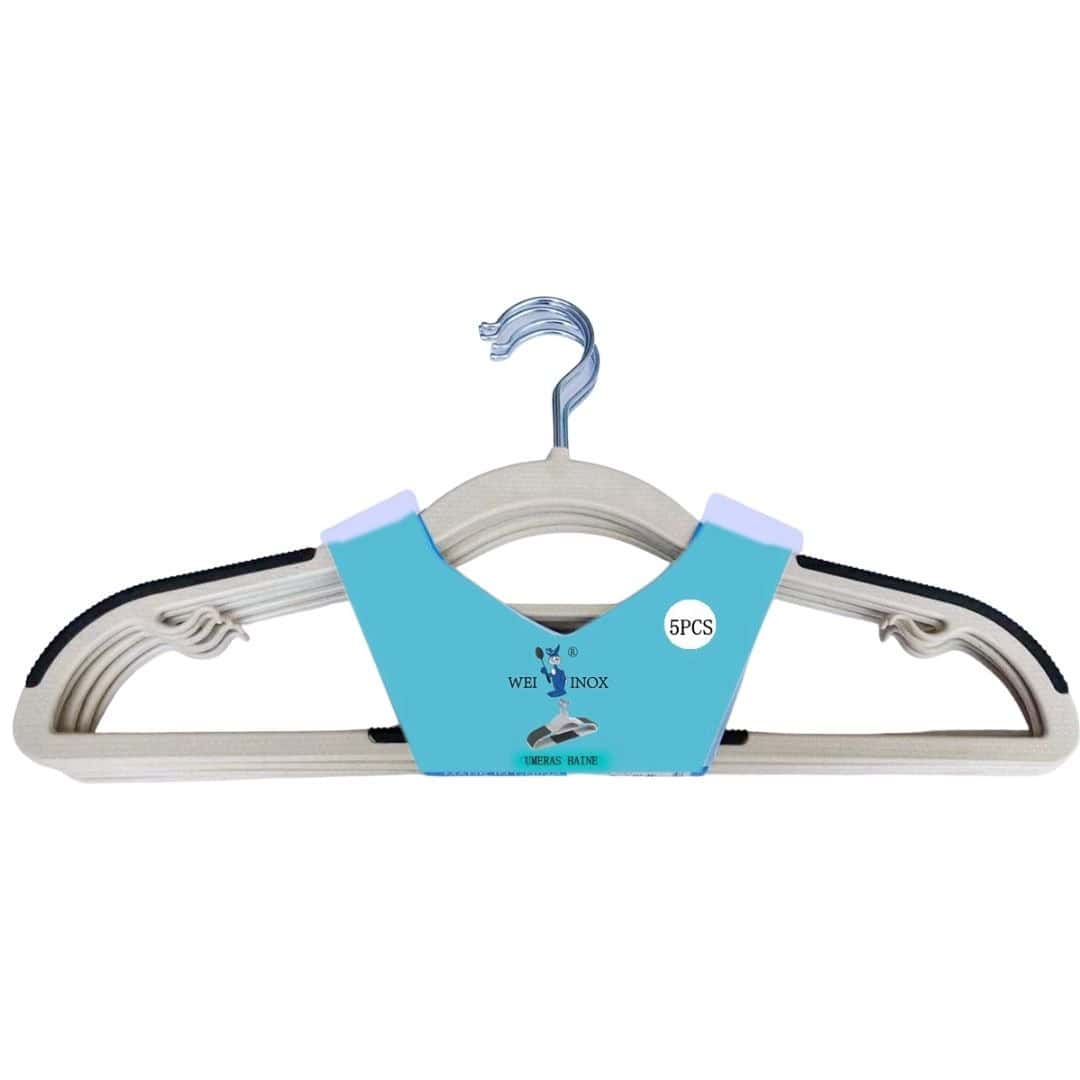 Set Umerașe Pentru Haine Din PVC, 5 Buc – A14226 Set Umerașe Pentru Haine Din PVC, 5 Buc – A14226