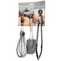 Set Ustensile Bucătărie, 3 Buc (Tel + Spatulă + Clește) – A14468 Set Ustensile Bucătărie, 3 Buc (Tel + Spatulă + Clește) – A14468