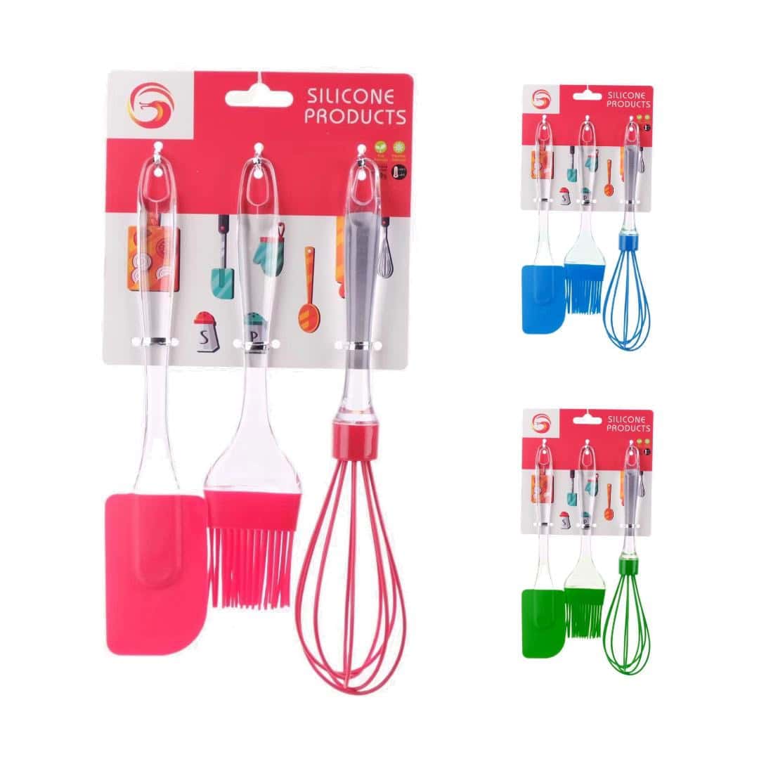 Set Ustensile Bucatarie Silicon 3 Buc A11344 (1)