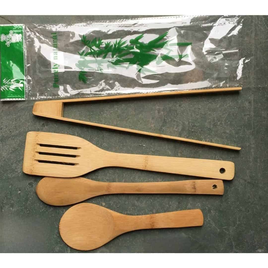 Set Ustensile Bucătărie Din Bambus 4 Piese – A00625 Set Ustensile Bucătărie Din Bambus 4 Piese – A00625