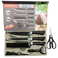 Set Cuțite Bucătărie 6 Piese Din Inox – A13442 Set Cuțite Bucătărie 6 Piese Din Inox – A13442