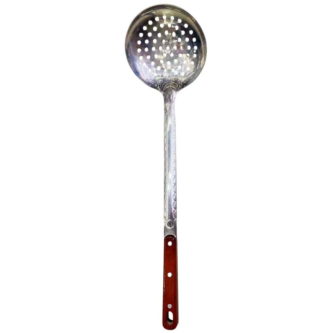 Spumieră Bucătărie Din Inox Cu Mâner Din Lemn – A14225 Spumieră Bucătărie Din Inox Cu Mâner Din Lemn – A14225