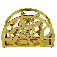 Suport Servetele Metalic Auriu Model Floral – A16203 Suport Servetele Metalic Auriu Model Floral – A16203