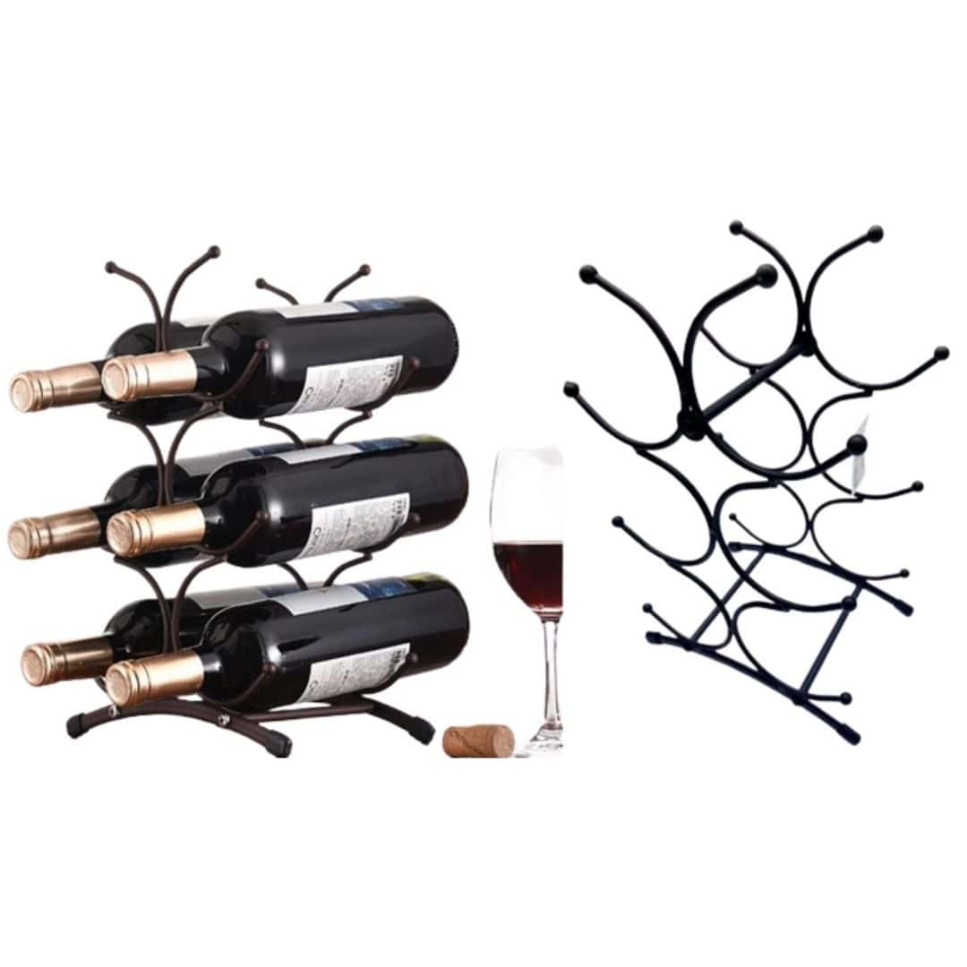 Suport Sticle Vin Metalic 6 Sticle A16219 Suport Sticle Vin Metalic 6 Sticle A16219