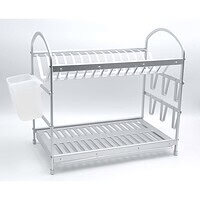 Suport Vase Etajat Metalic Cu Tavă Din PVC – A11433 Suport Vase Etajat Metalic Cu Tavă Din PVC – A11433