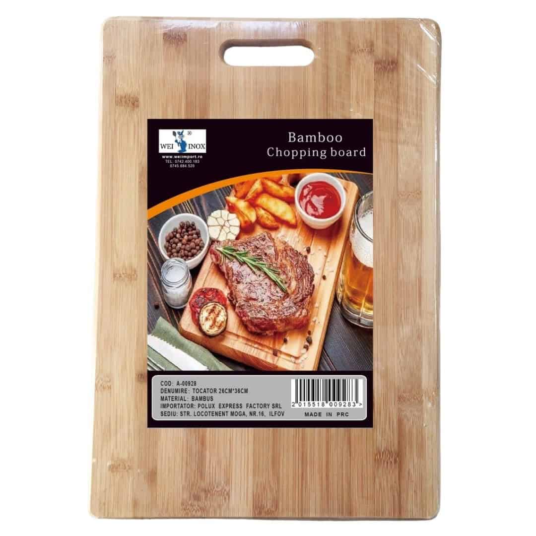 Tocător Bucătărie Din Bambus 26×36 Cm – A00928 Tocător Bucătărie Din Bambus 26×36 Cm – A00928