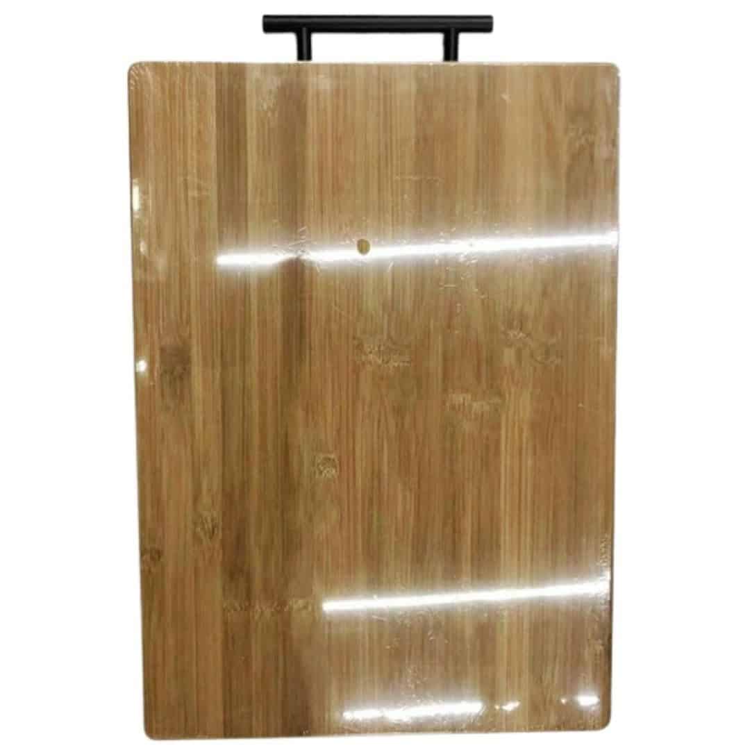 Tocător Bucătărie Din Bambus Cu Mâner Metalic 45×32 Cm – A13969