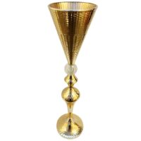 Vază Decorativă Metalică Cu Sticlă – A13856 Vază Decorativă Metalică Cu Sticlă – A13856